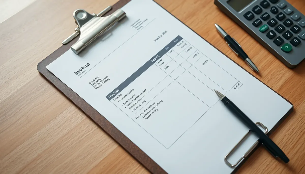 Devis et calculatrice sur un bureau, estimation du coût d'un désembouage